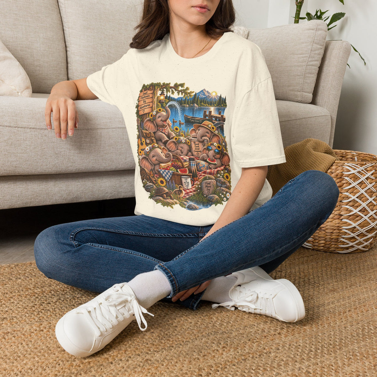 Musical Elephants Graphic Tee