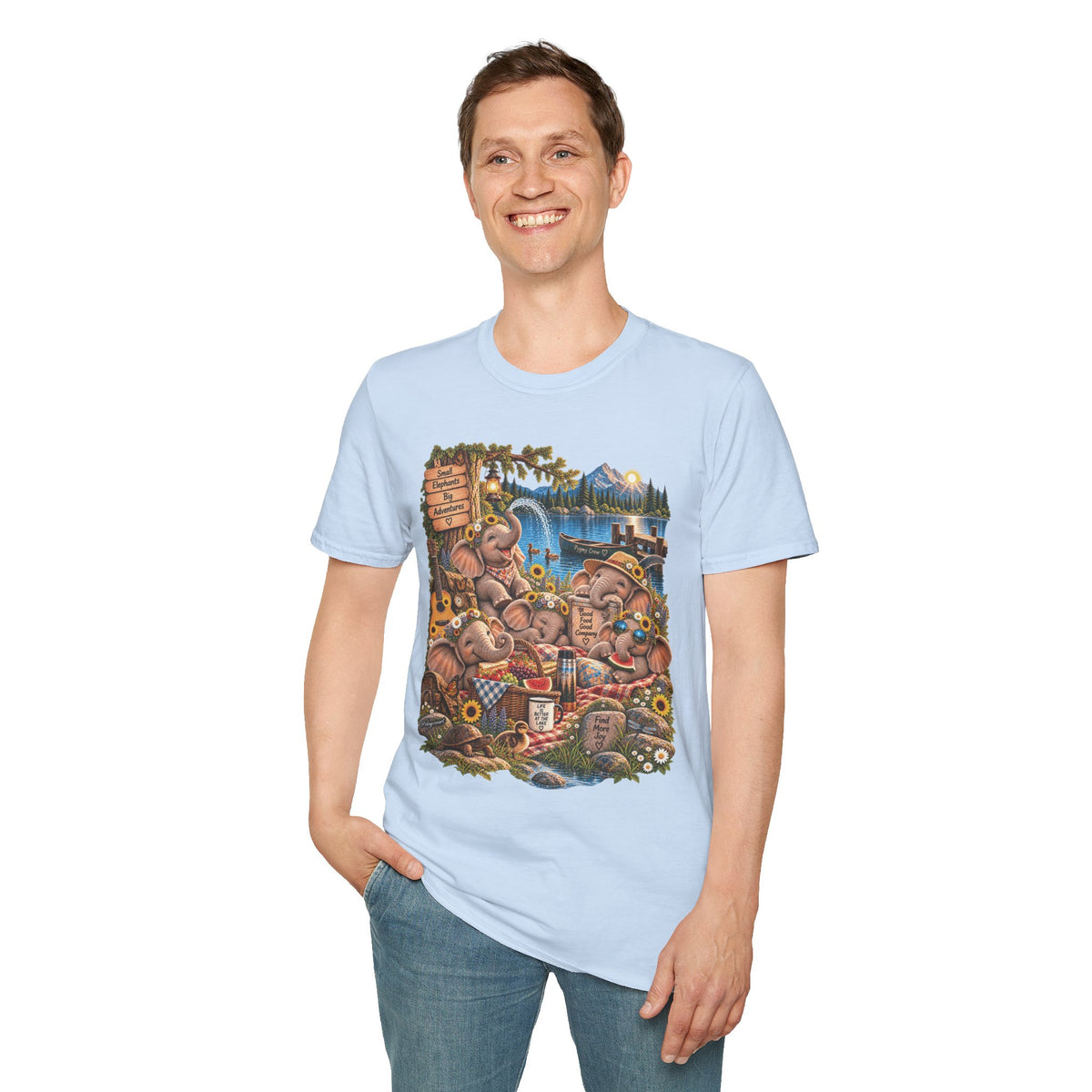 Musical Elephants Graphic Tee
