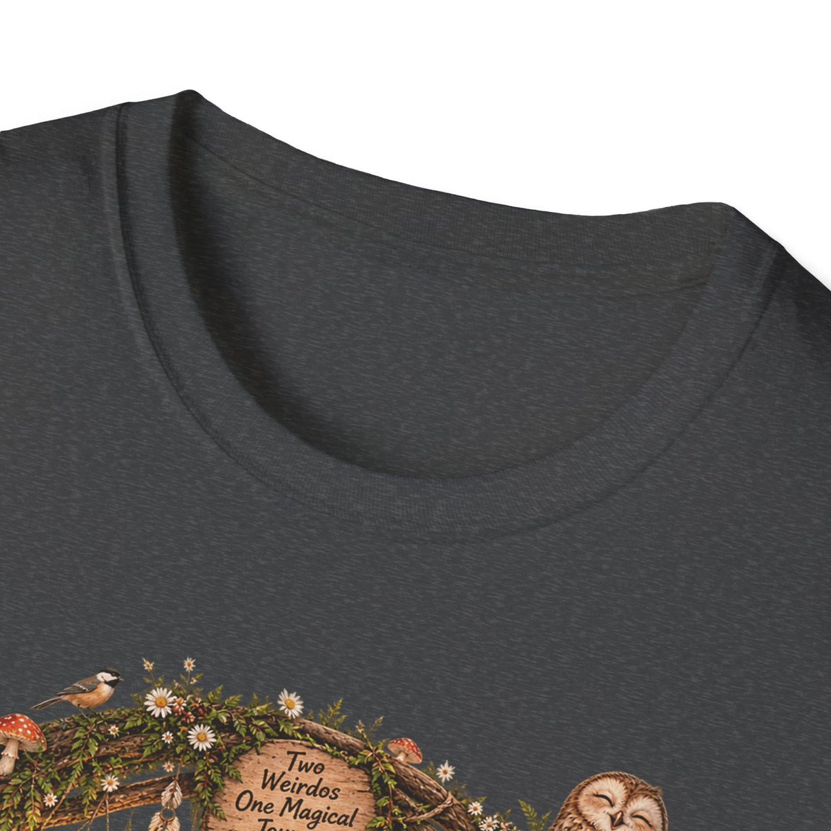 Woodland Wizard Wedding Fantasy T-Shirt — Fairy Tale Bride & Groom Illustration