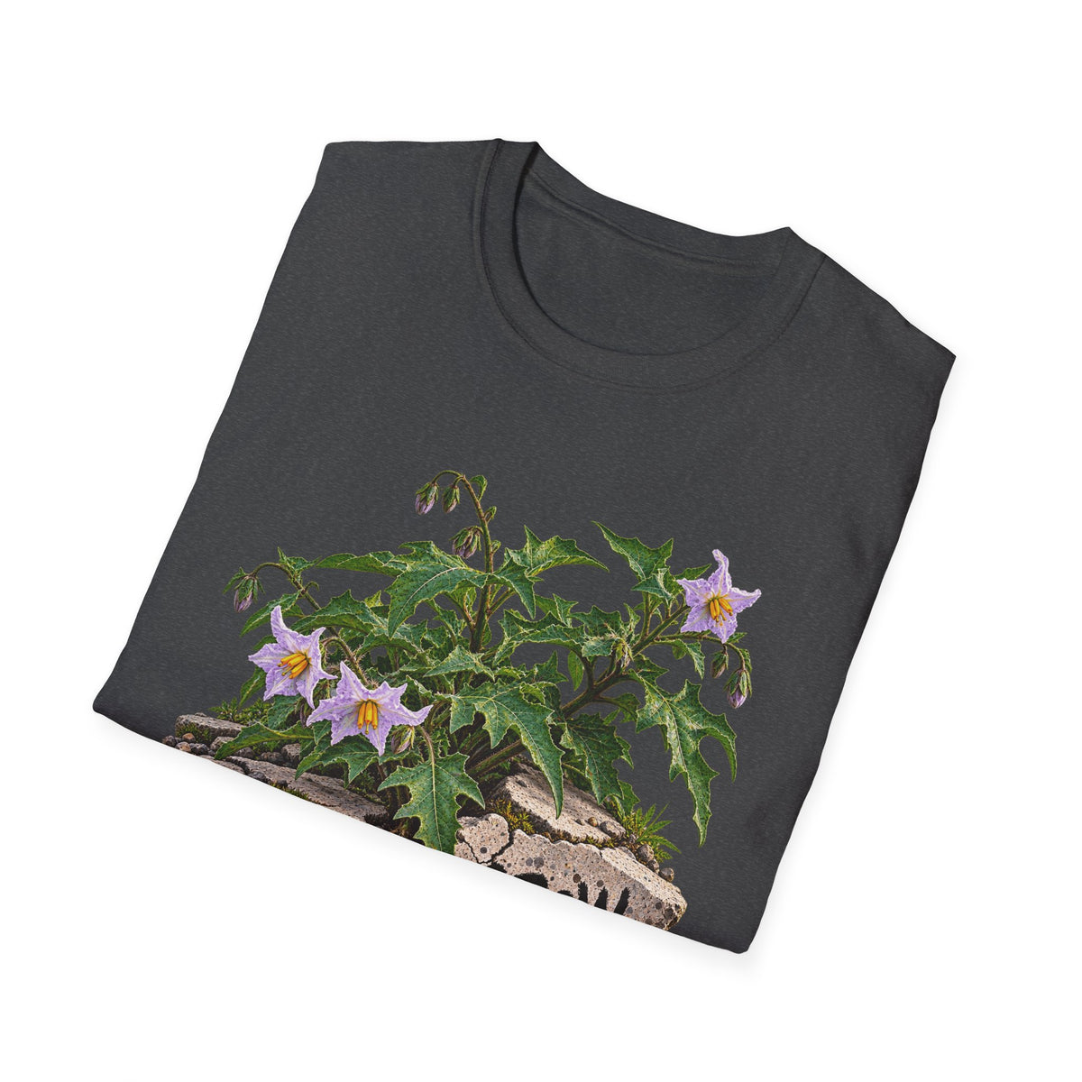 Grow Anyway Floral T-Shirt — Resilient Plant Illustration Tee
