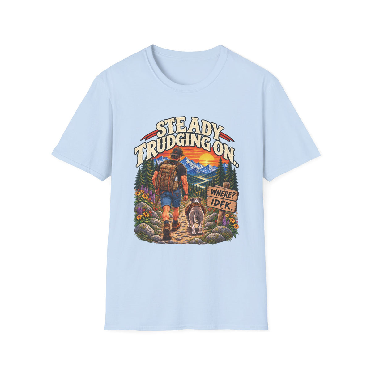 Steady Trudging On Athletic Man T-Shirt