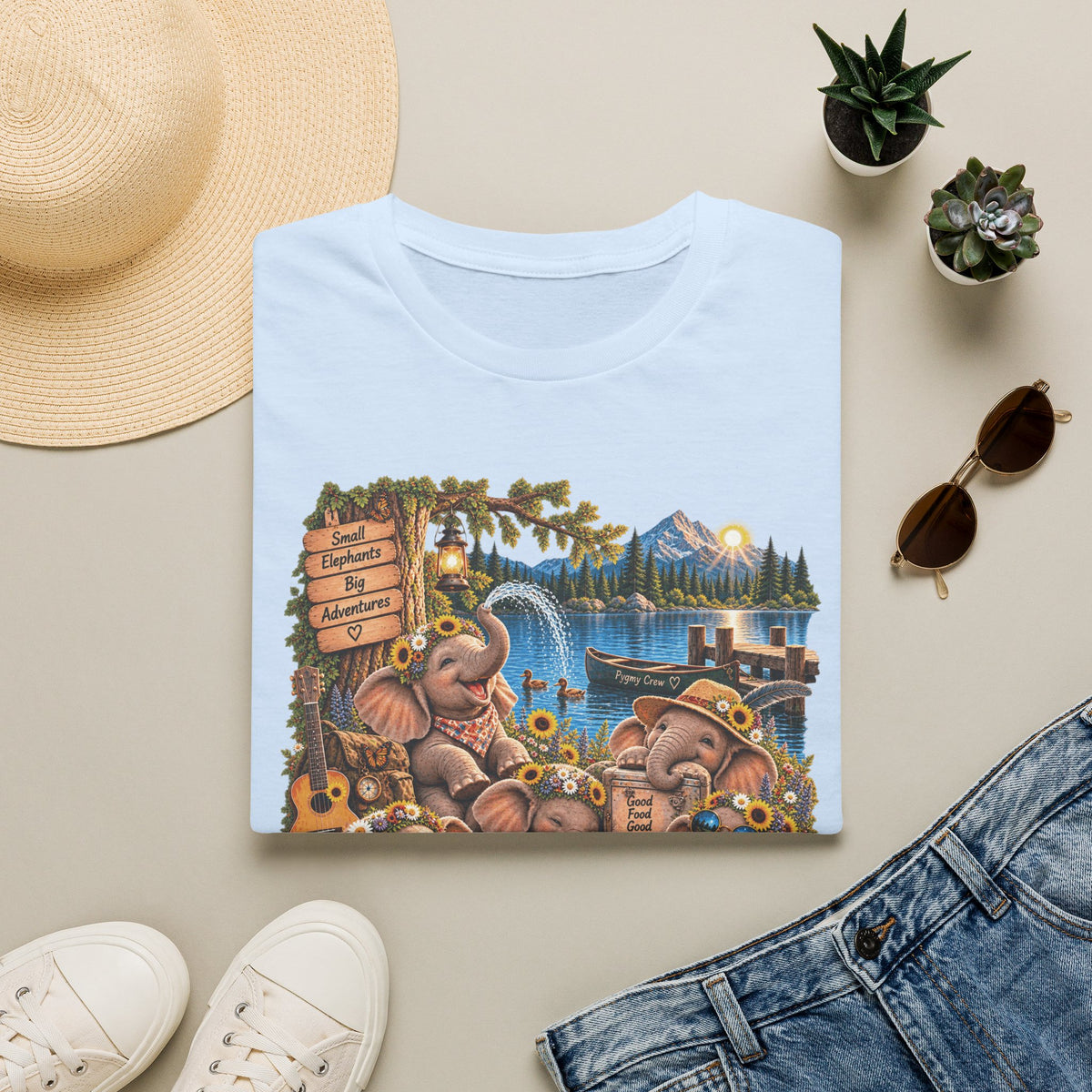 Musical Elephants Graphic Tee