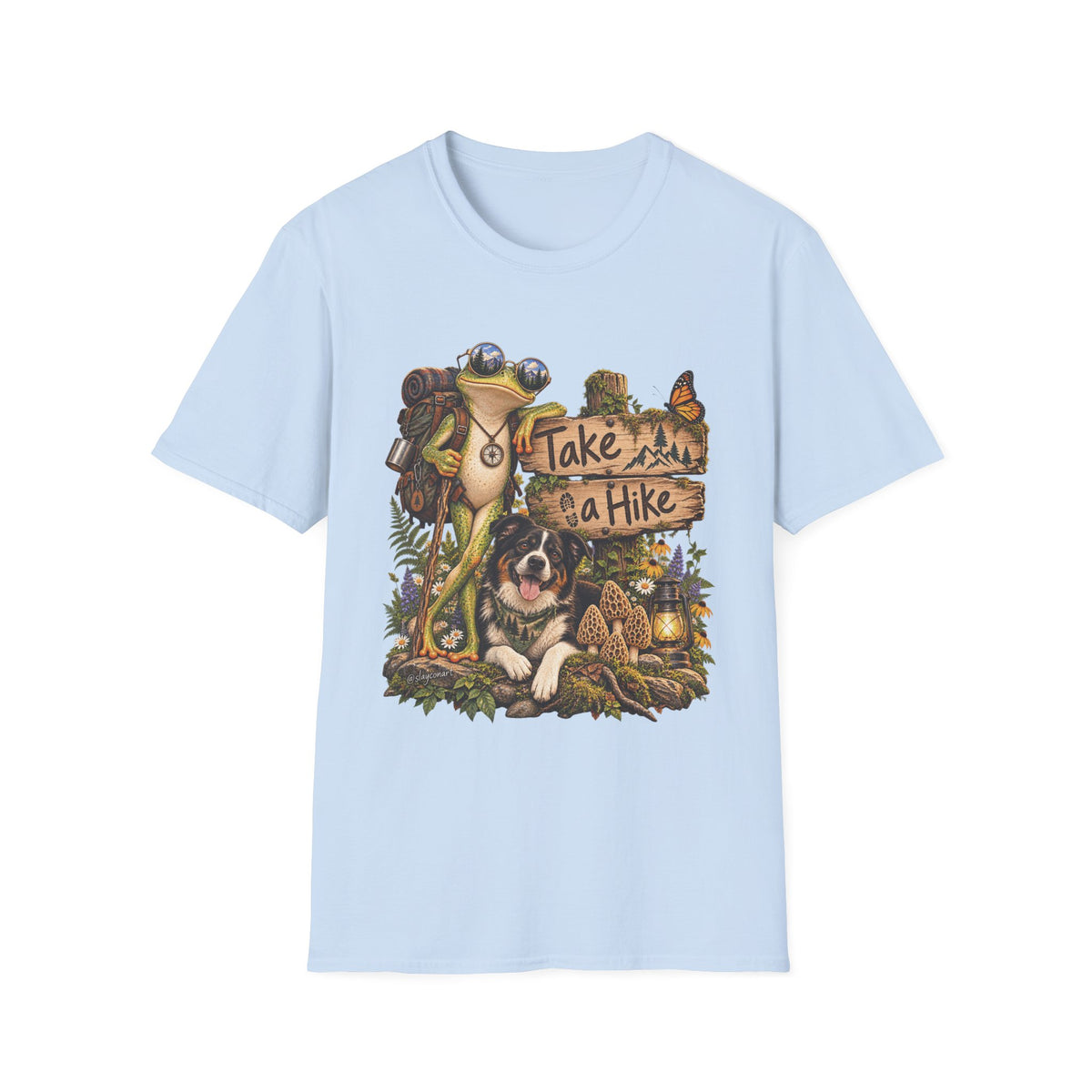 Take a Hike T-Shirt — Outdoorsy Hiking Tee with Dog and Nature Graphic