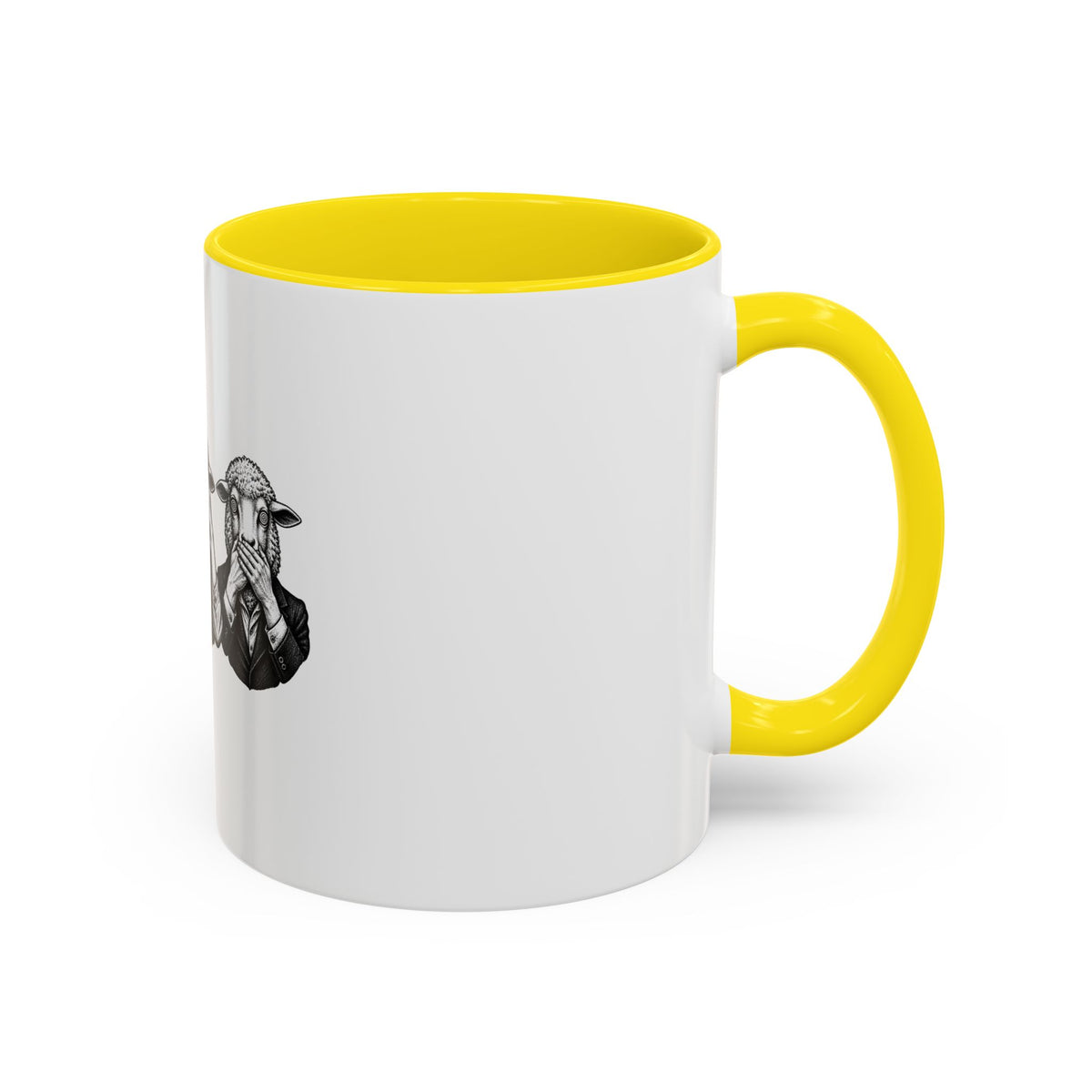 See No Evil Sheeple Coffee Mug (11or 15 oz)