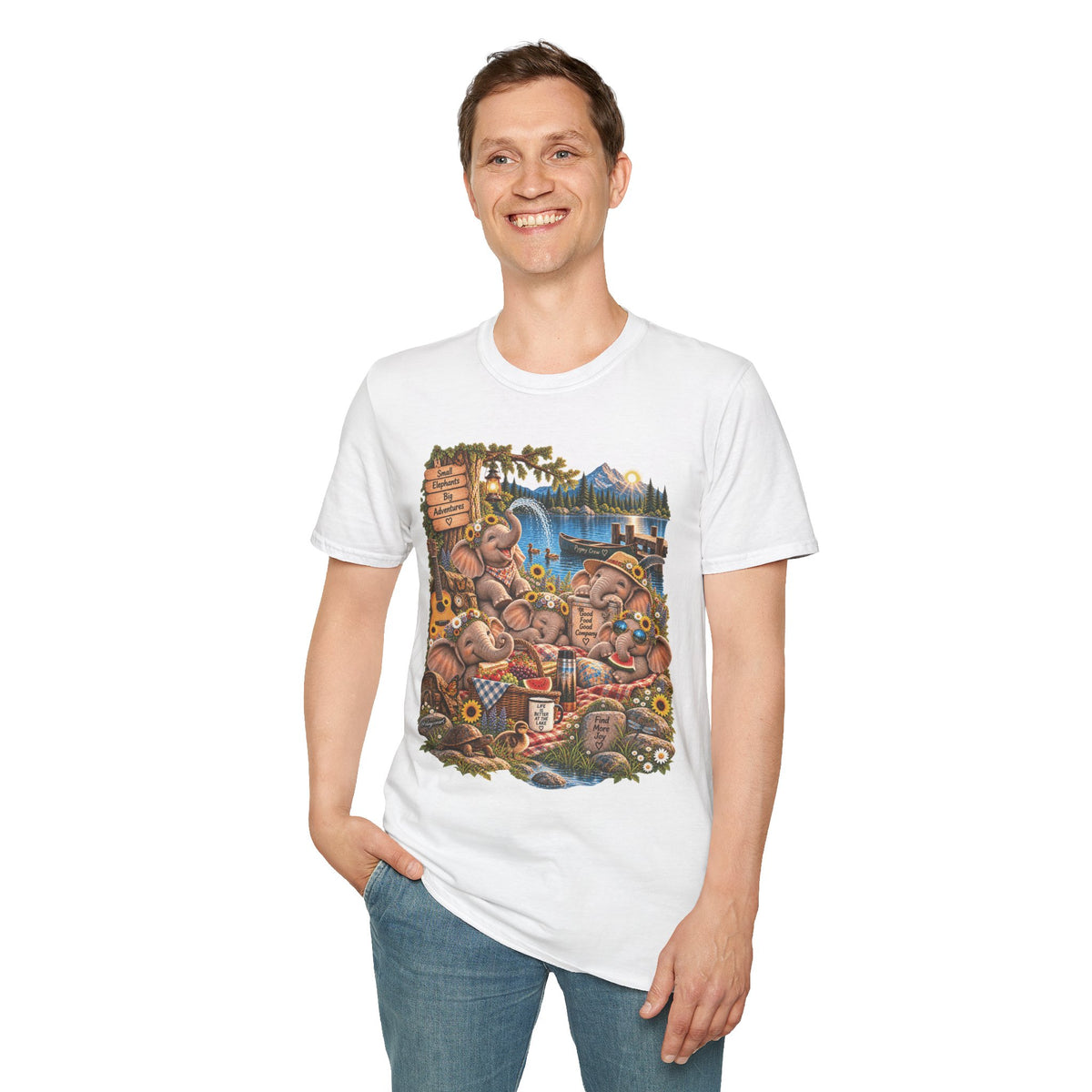 Musical Elephants Graphic Tee