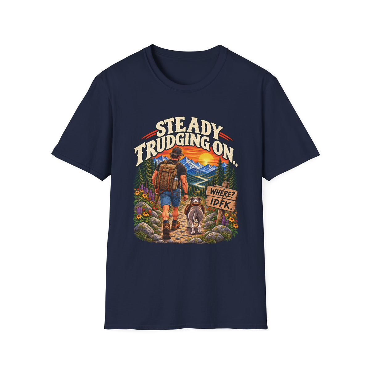 Steady Trudging On Athletic Man T-Shirt