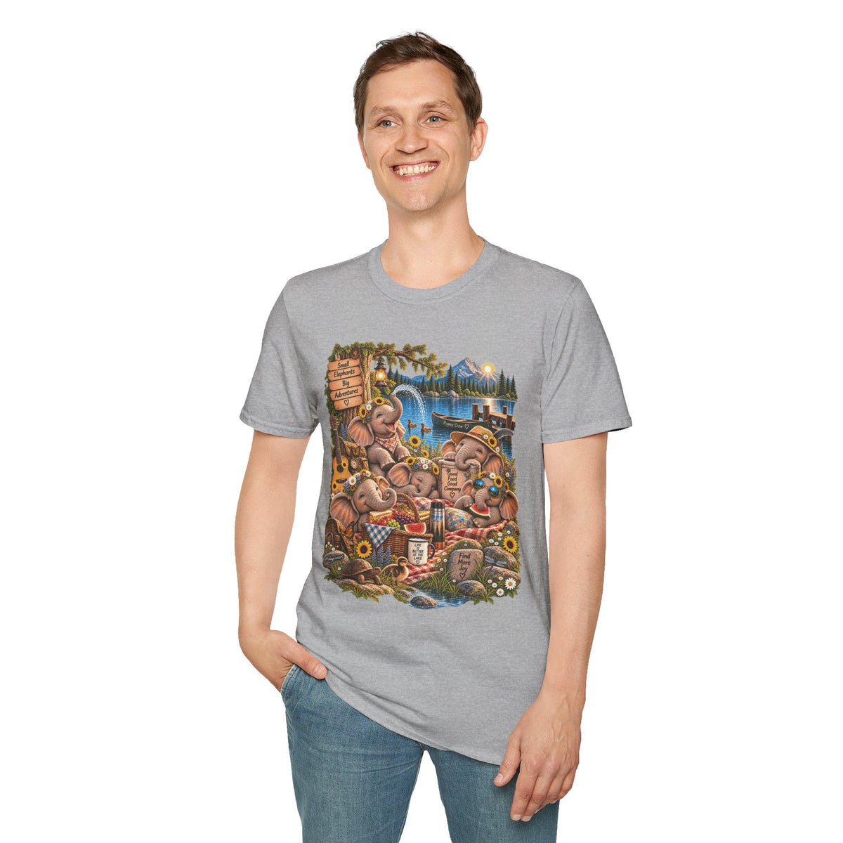 Musical Elephants Graphic Tee