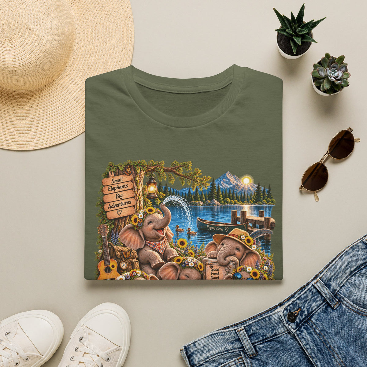 Musical Elephants Graphic Tee