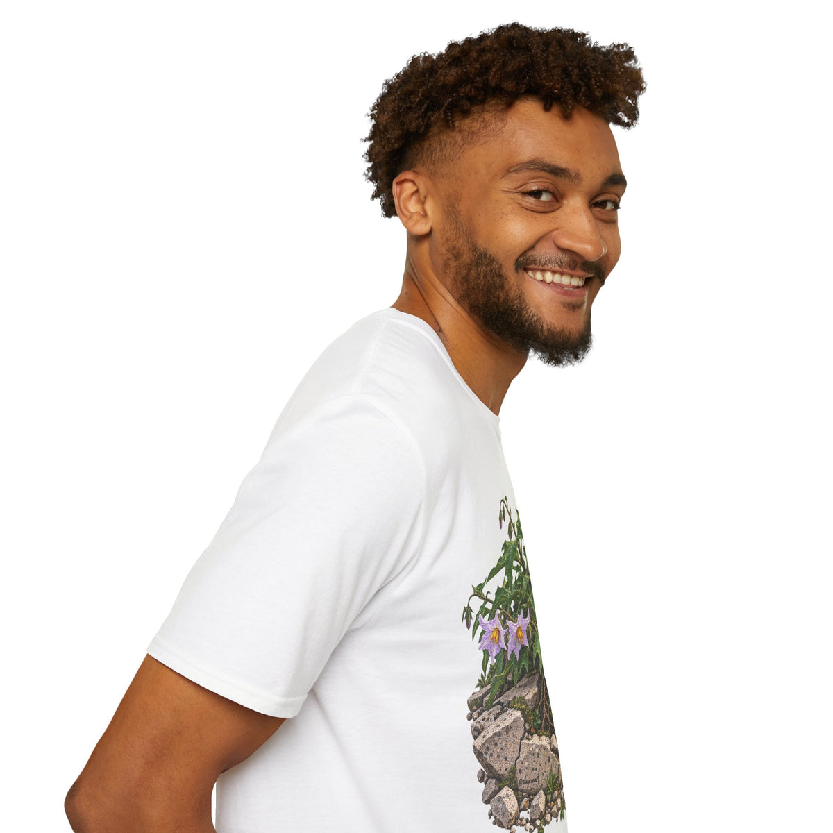 Grow Anyway Floral T-Shirt — Resilient Plant Illustration Tee