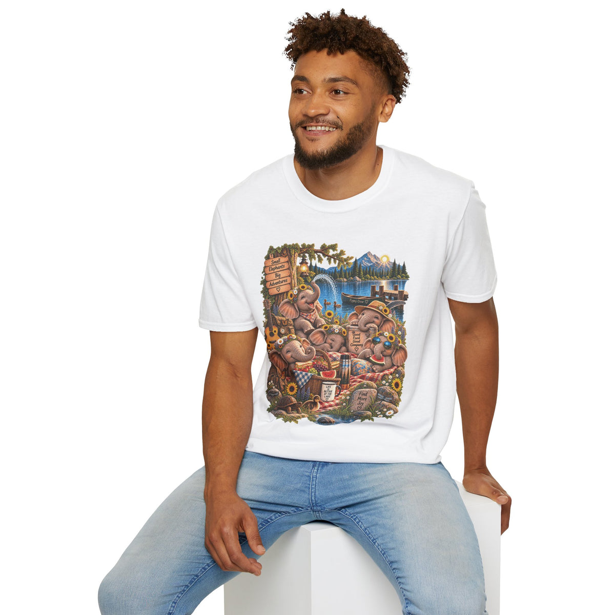 Musical Elephants Graphic Tee