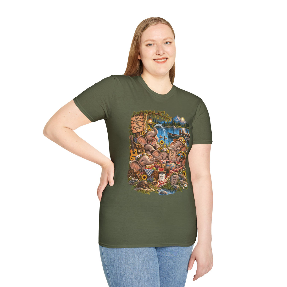 Musical Elephants Graphic Tee