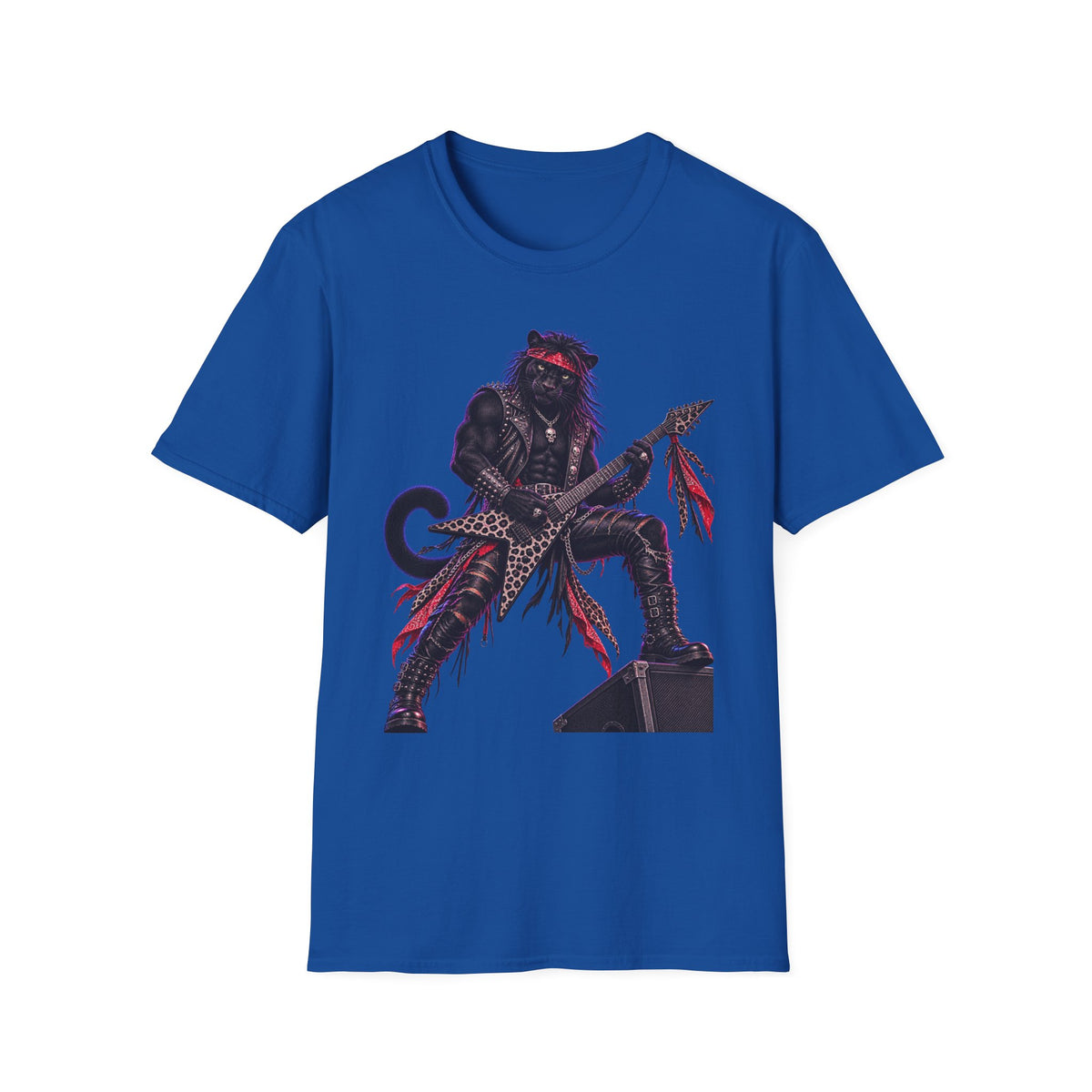 Black Panther Guitarist Big Cat Rock Band Wild at Heart Graphic Tee