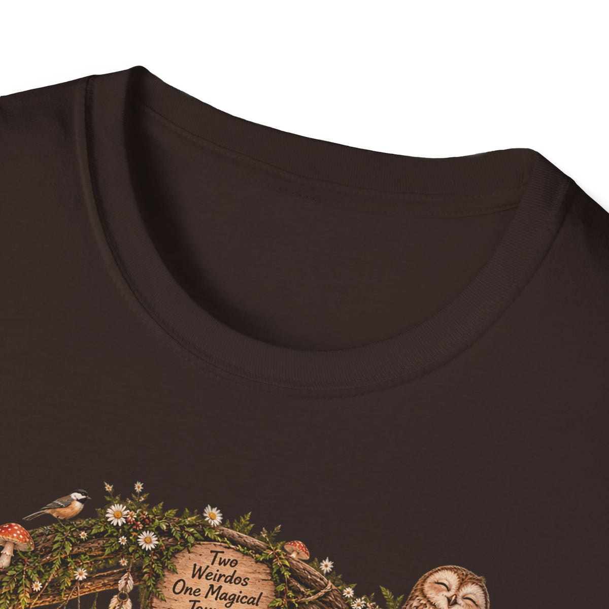 Woodland Wizard Wedding Fantasy T-Shirt — Fairy Tale Bride & Groom Illustration