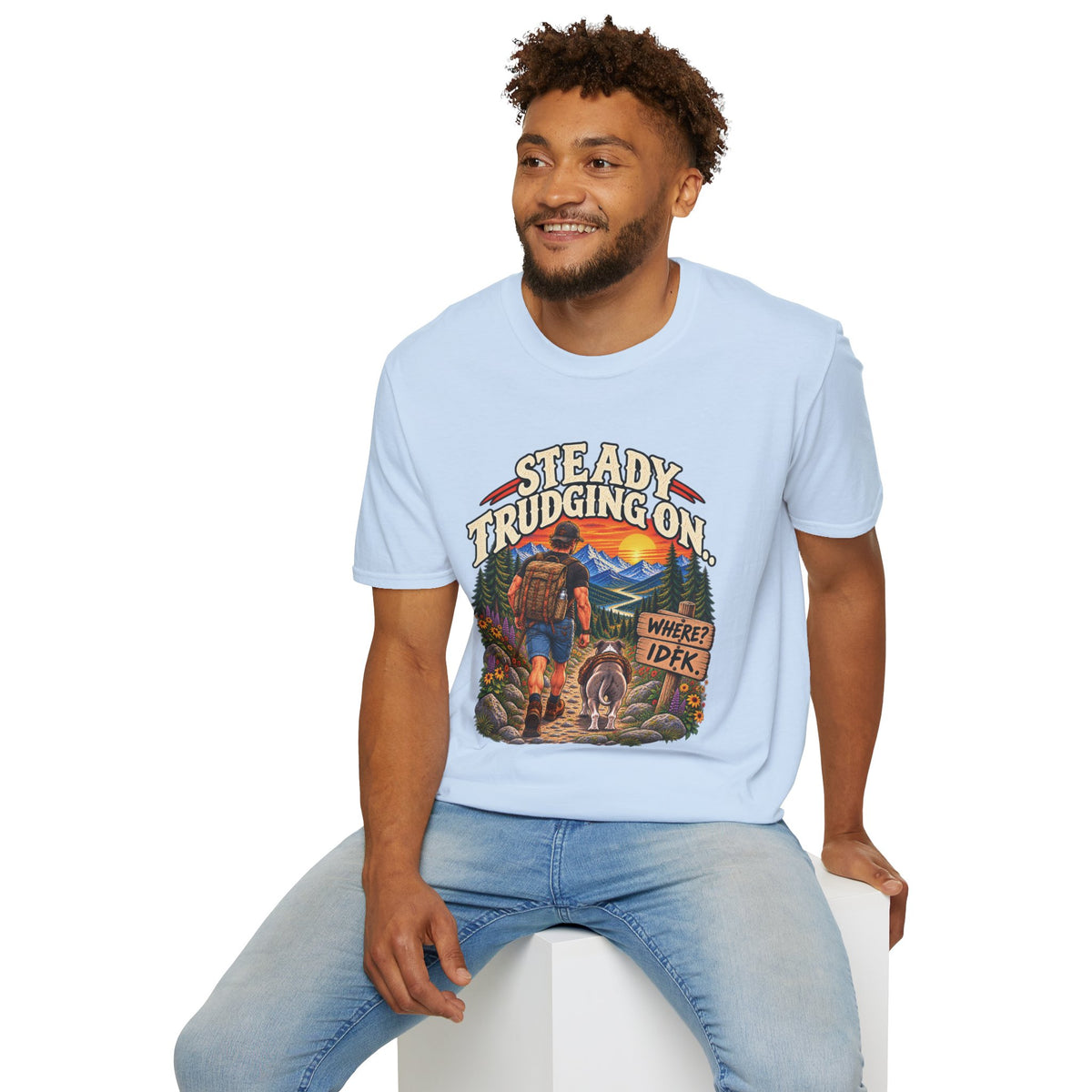 Steady Trudging On Athletic Man T-Shirt
