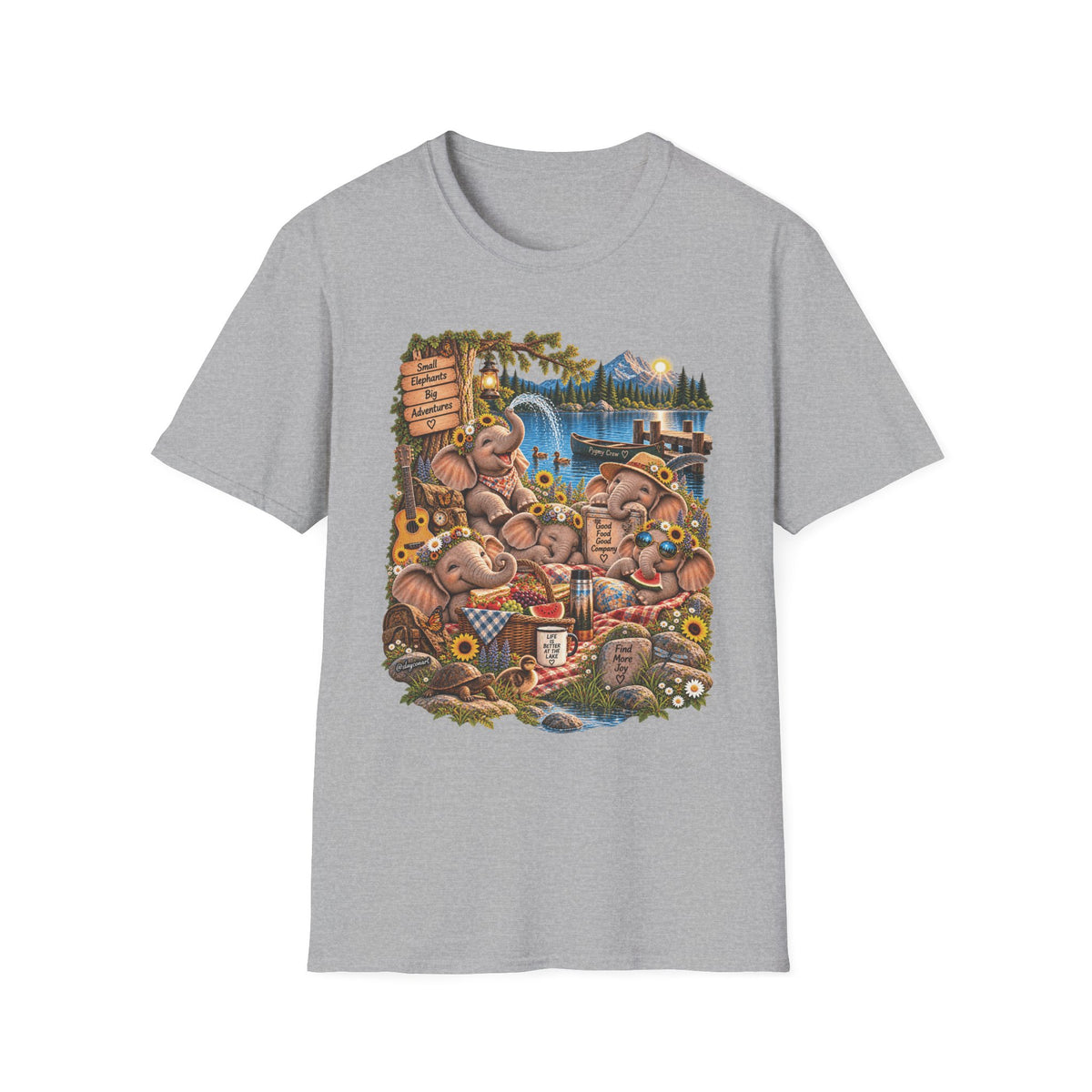 Musical Elephants Graphic Tee