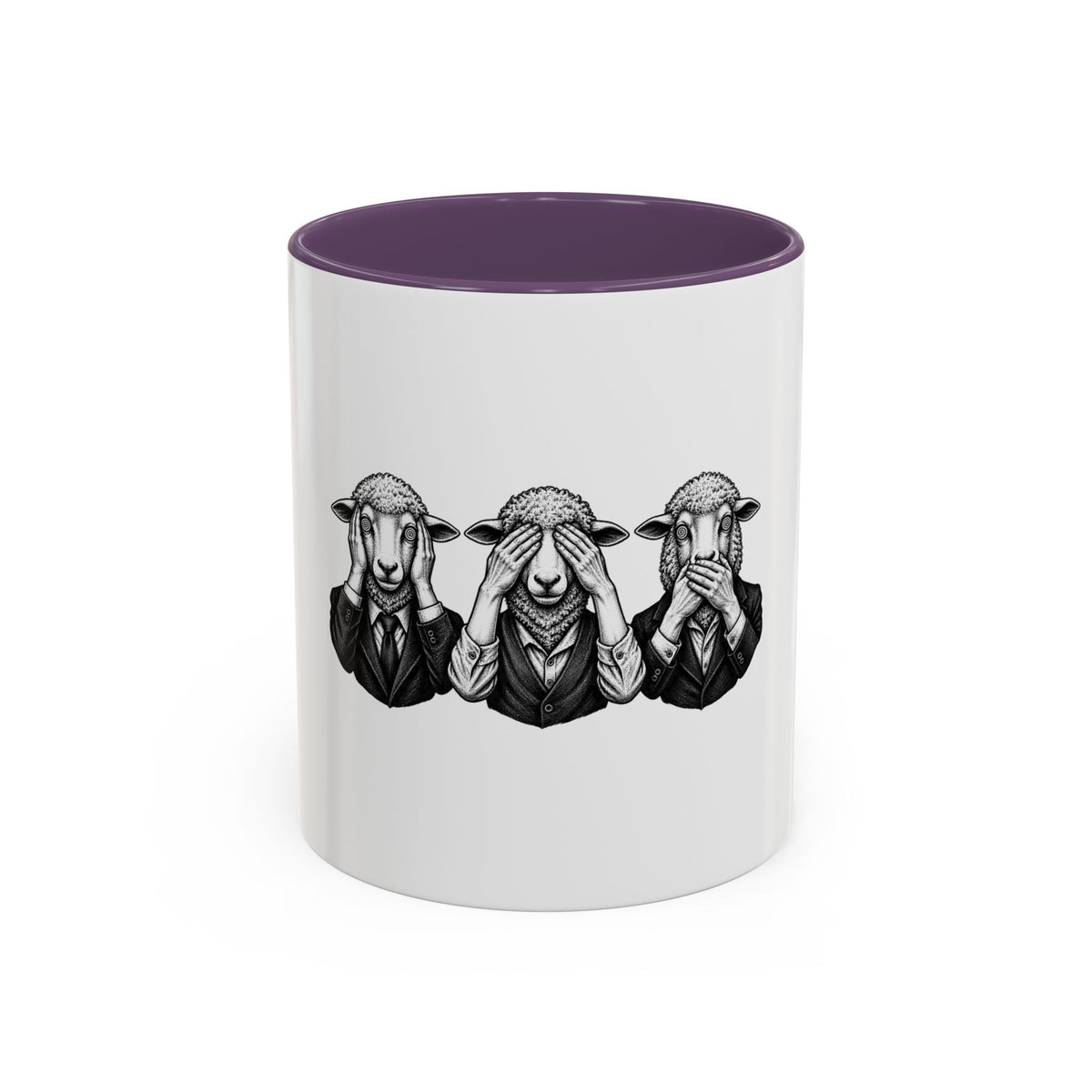 See No Evil Sheeple Coffee Mug (11or 15 oz)