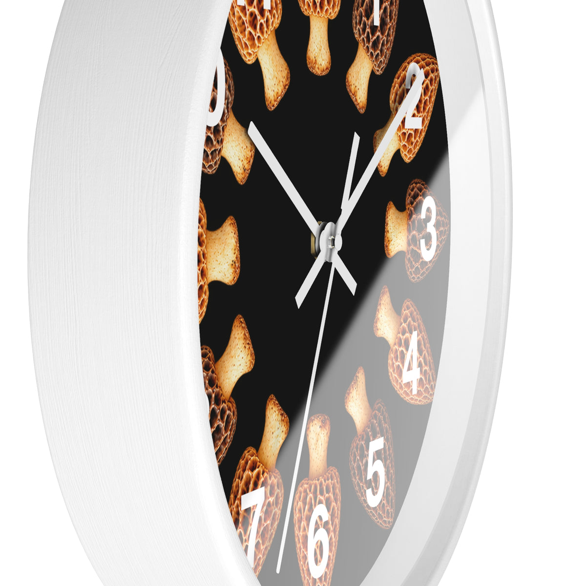 Morel Mushrooms Woodland Wall Clock