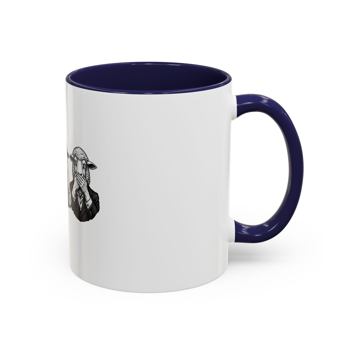 See No Evil Sheeple Coffee Mug (11or 15 oz)