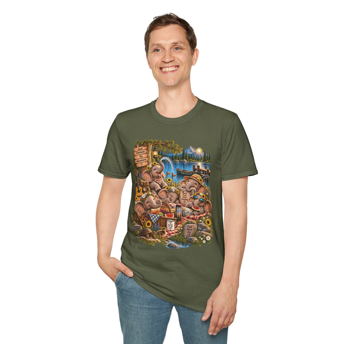 Musical Elephants Graphic Tee