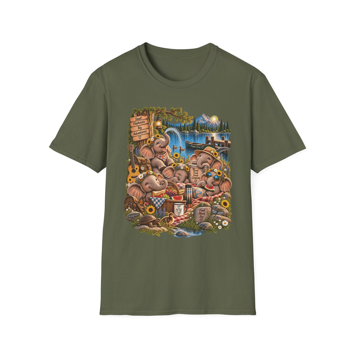 Musical Elephants Graphic Tee