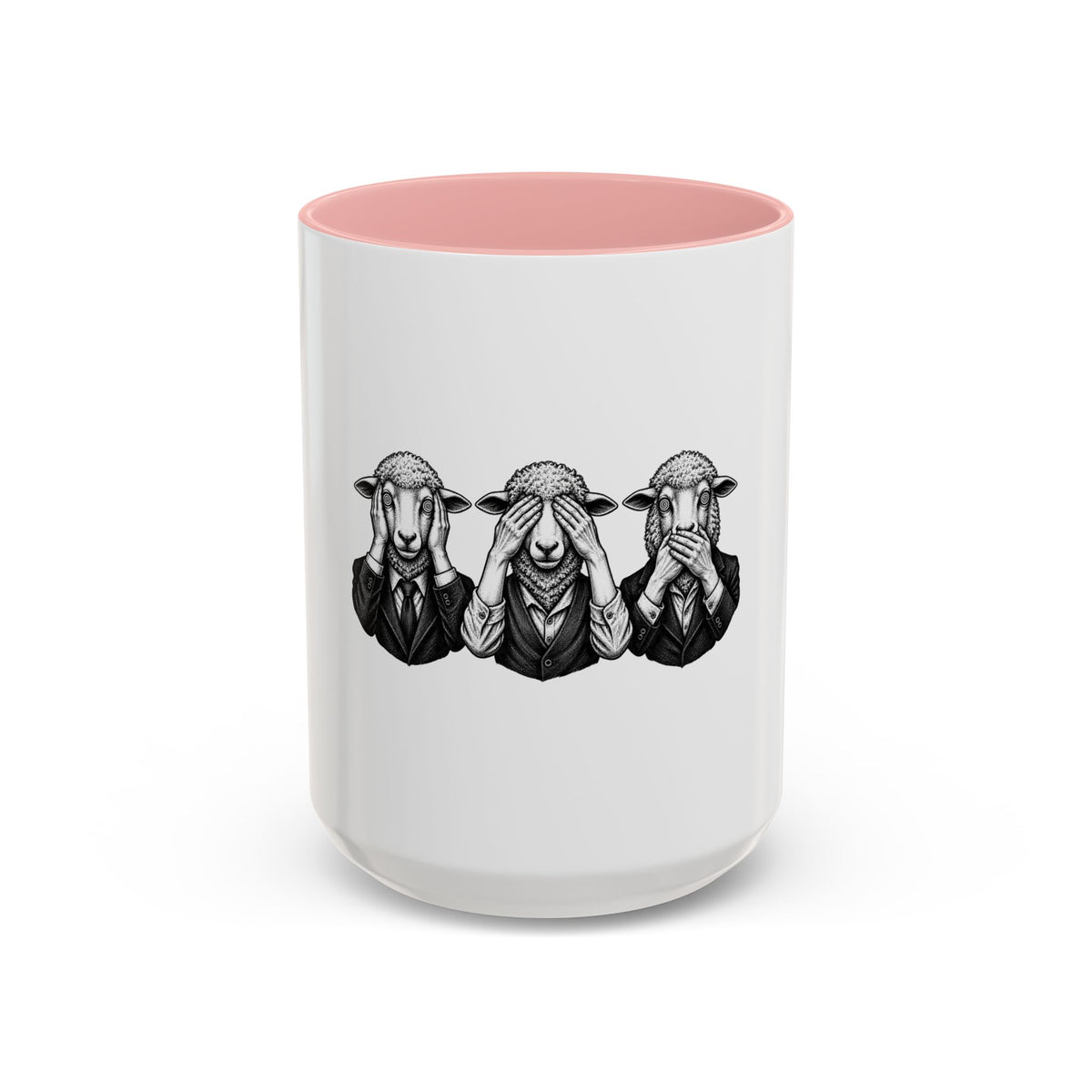 See No Evil Sheeple Coffee Mug (11or 15 oz)