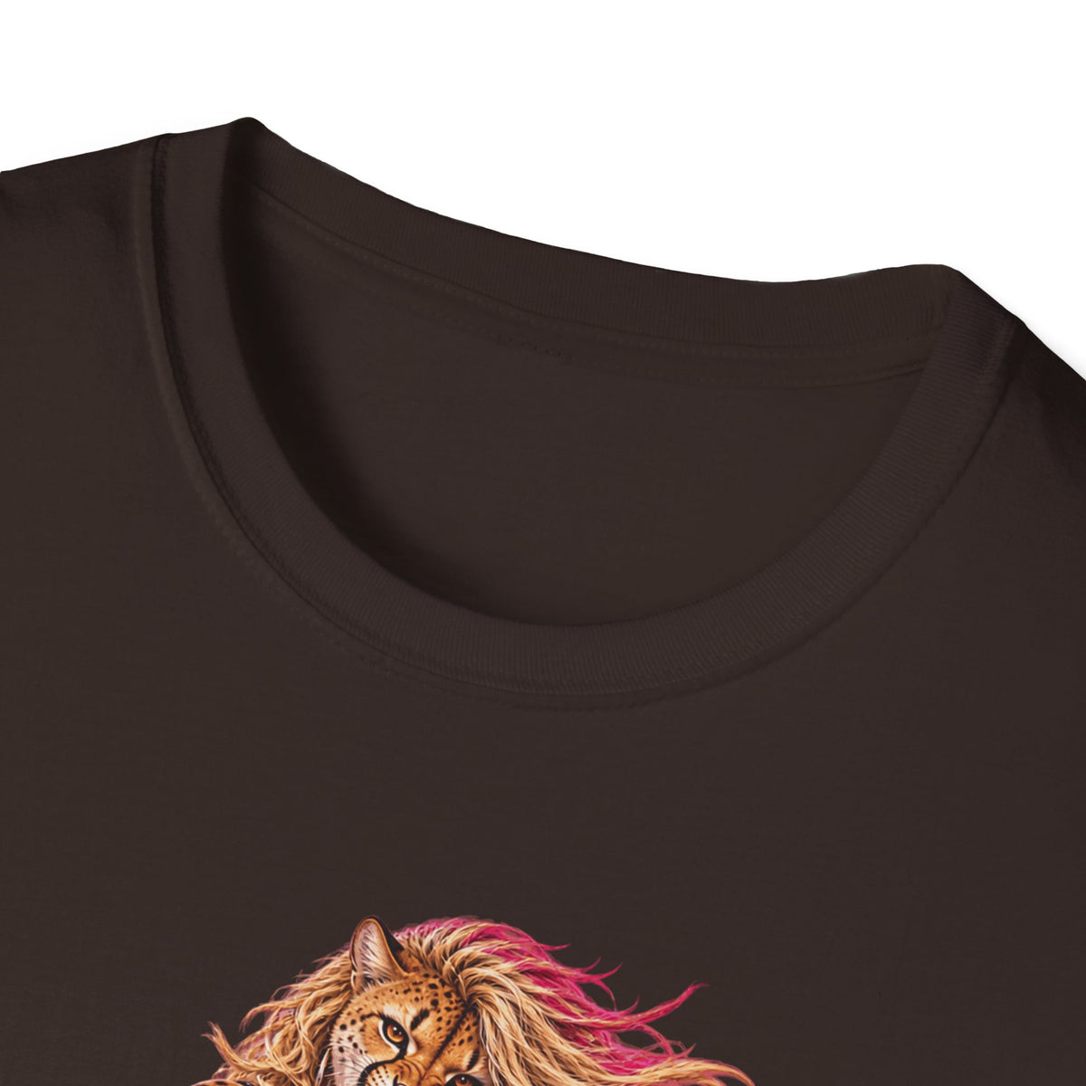 Glam Metal Cheetah Guitarist T-Shirt — Retro 80s Rock Woman Graphic Tee