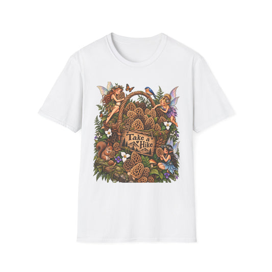 Woodland Creatures T-Shirt Foraging Nature Graphic Tee Unisex Softstyle T-Shirt