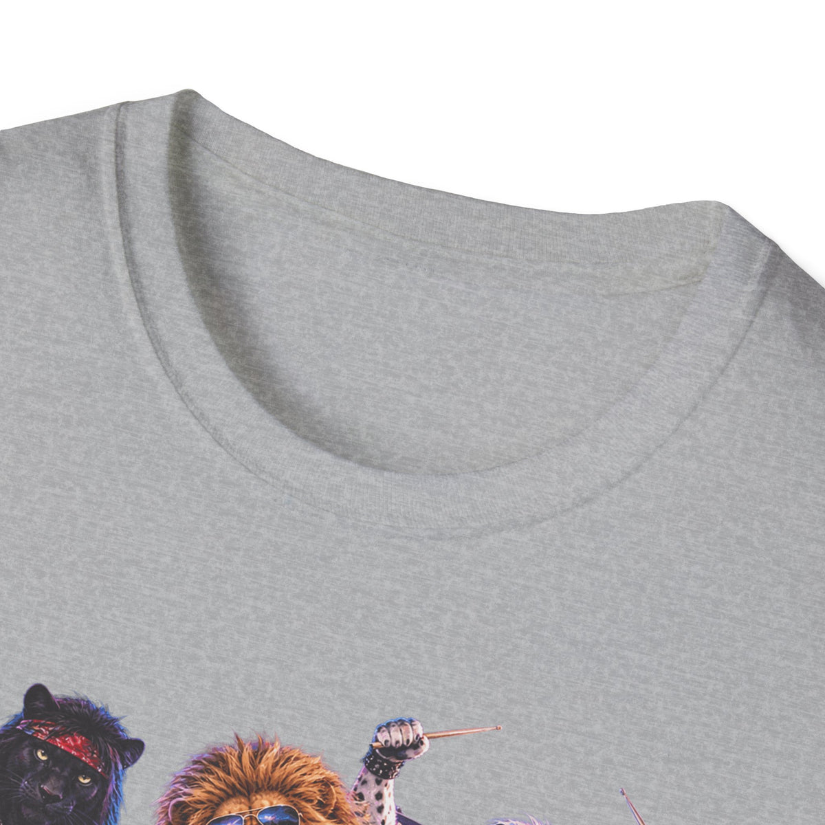Retro 80s Big Cat Rock Band Wild at Heart Graphic Tee
