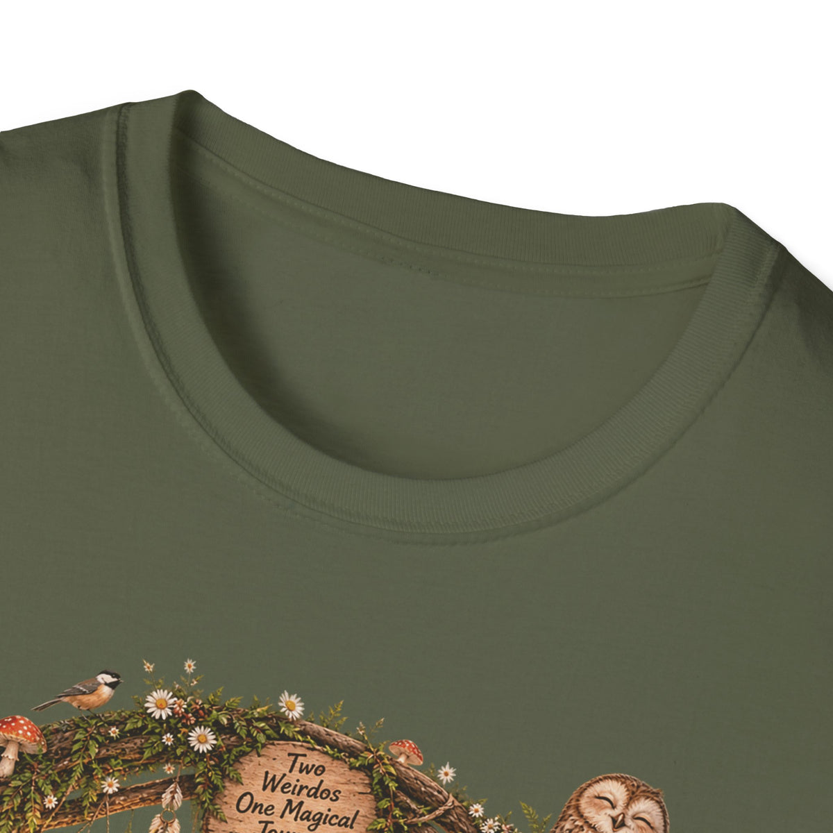 Woodland Wizard Wedding Fantasy T-Shirt — Fairy Tale Bride & Groom Illustration
