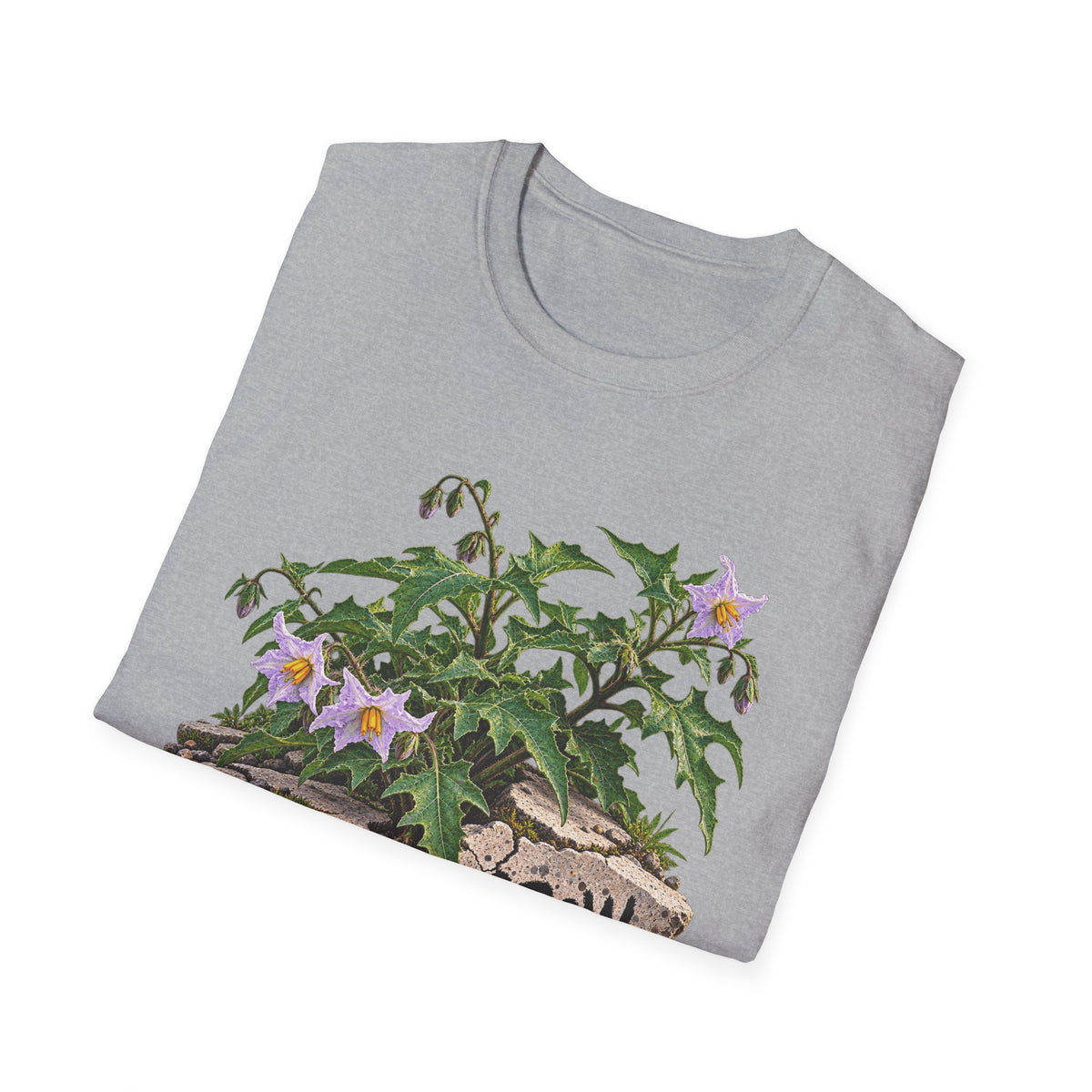 Grow Anyway Floral T-Shirt — Resilient Plant Illustration Tee