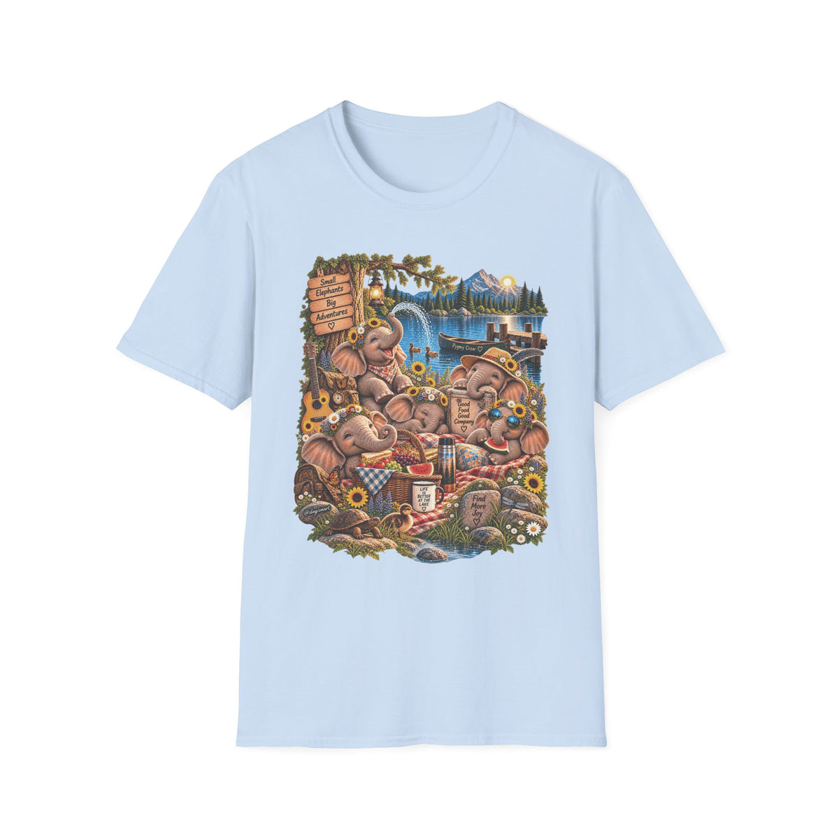 Musical Elephants Graphic Tee