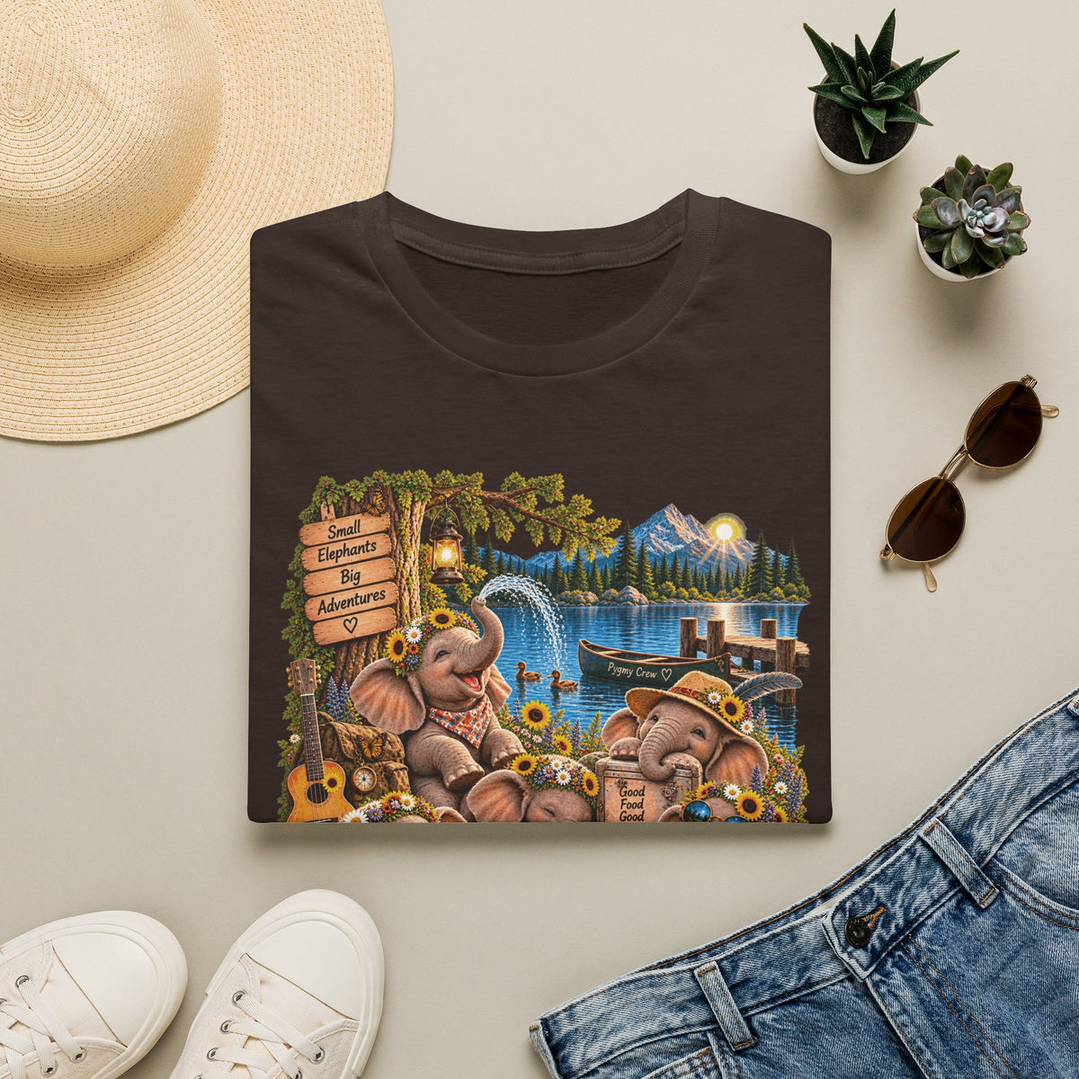 Musical Elephants Graphic Tee