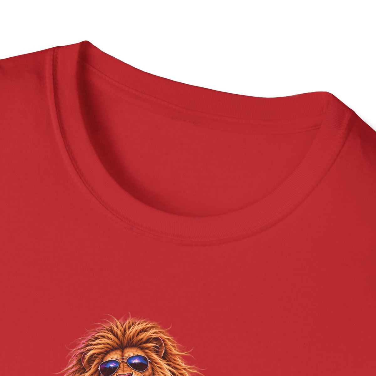 Lead Singer Lion Retro 80s Big Cat Rock Band Graphic Tee