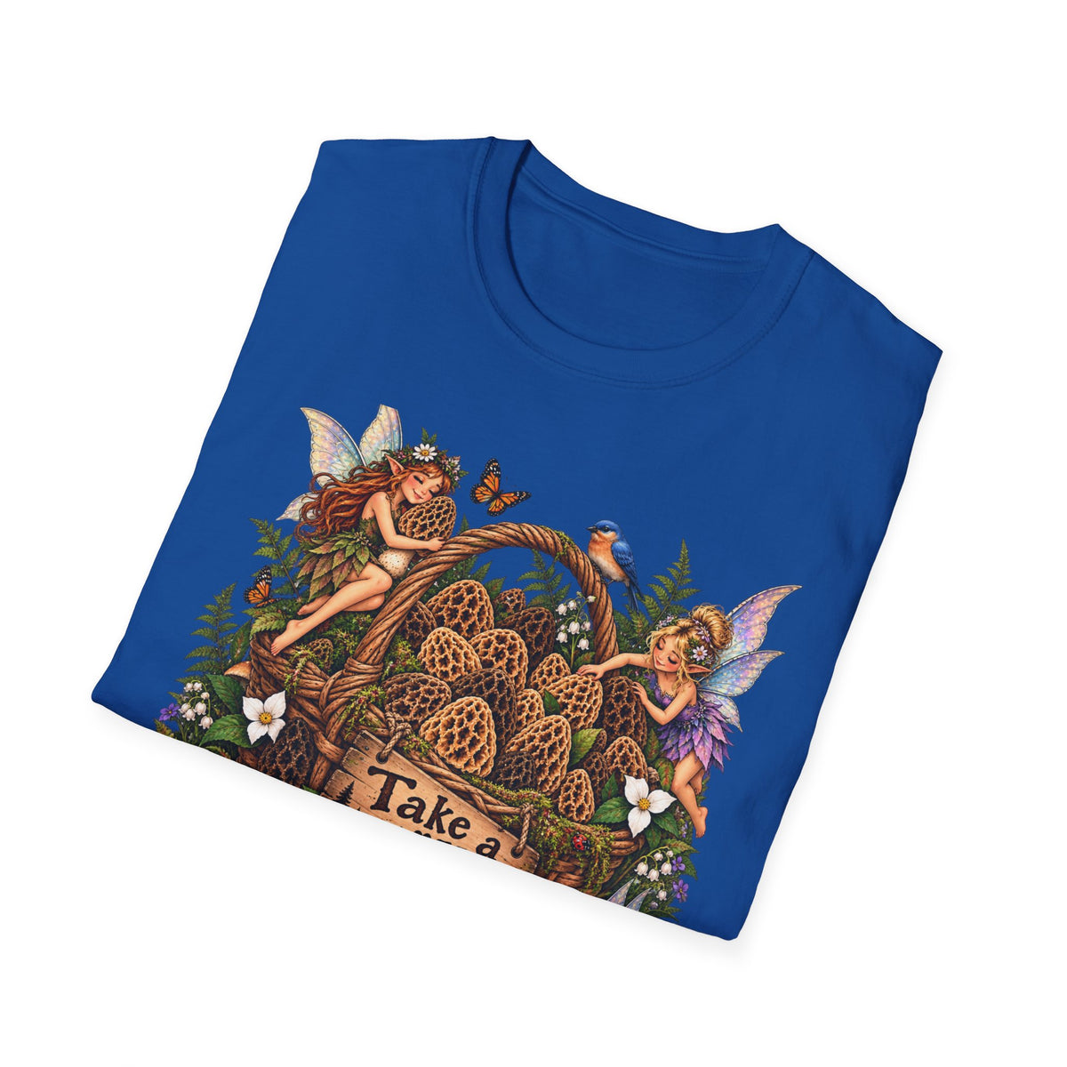Woodland Creatures T-Shirt Foraging Nature Graphic Tee Unisex Softstyle T-Shirt