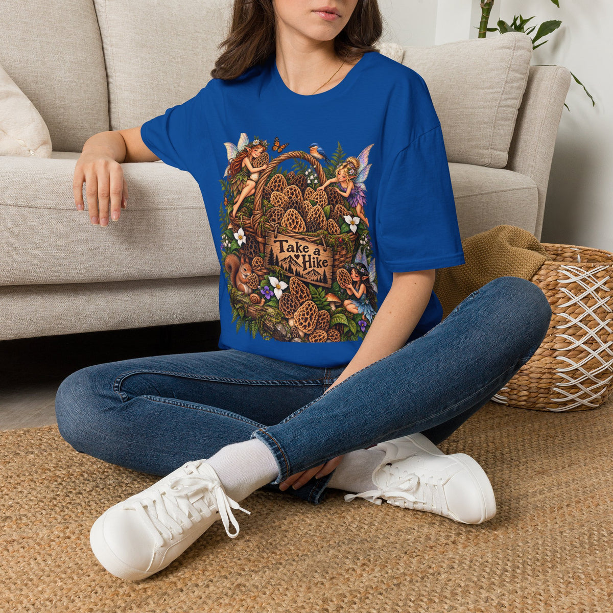 Woodland Creatures T-Shirt Foraging Nature Graphic Tee Unisex Softstyle T-Shirt
