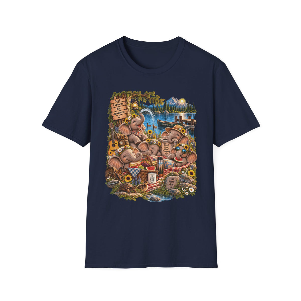 Musical Elephants Graphic Tee