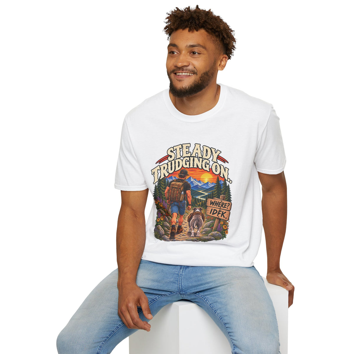 Steady Trudging On Athletic Man T-Shirt