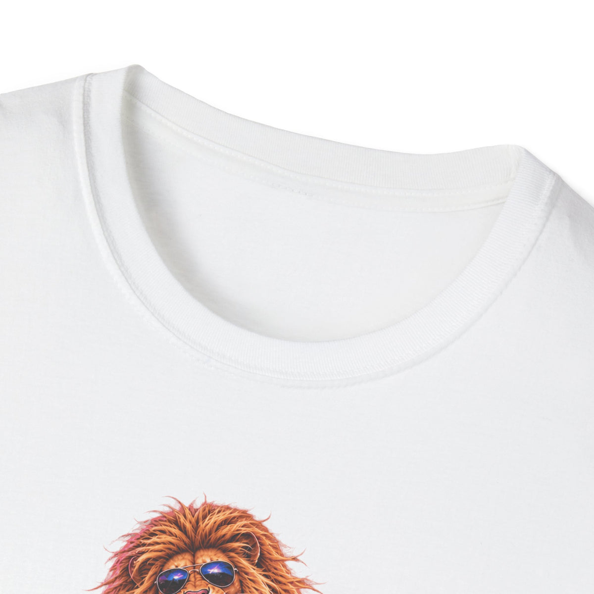 Lead Singer Lion Retro 80s Big Cat Rock Band Graphic Tee