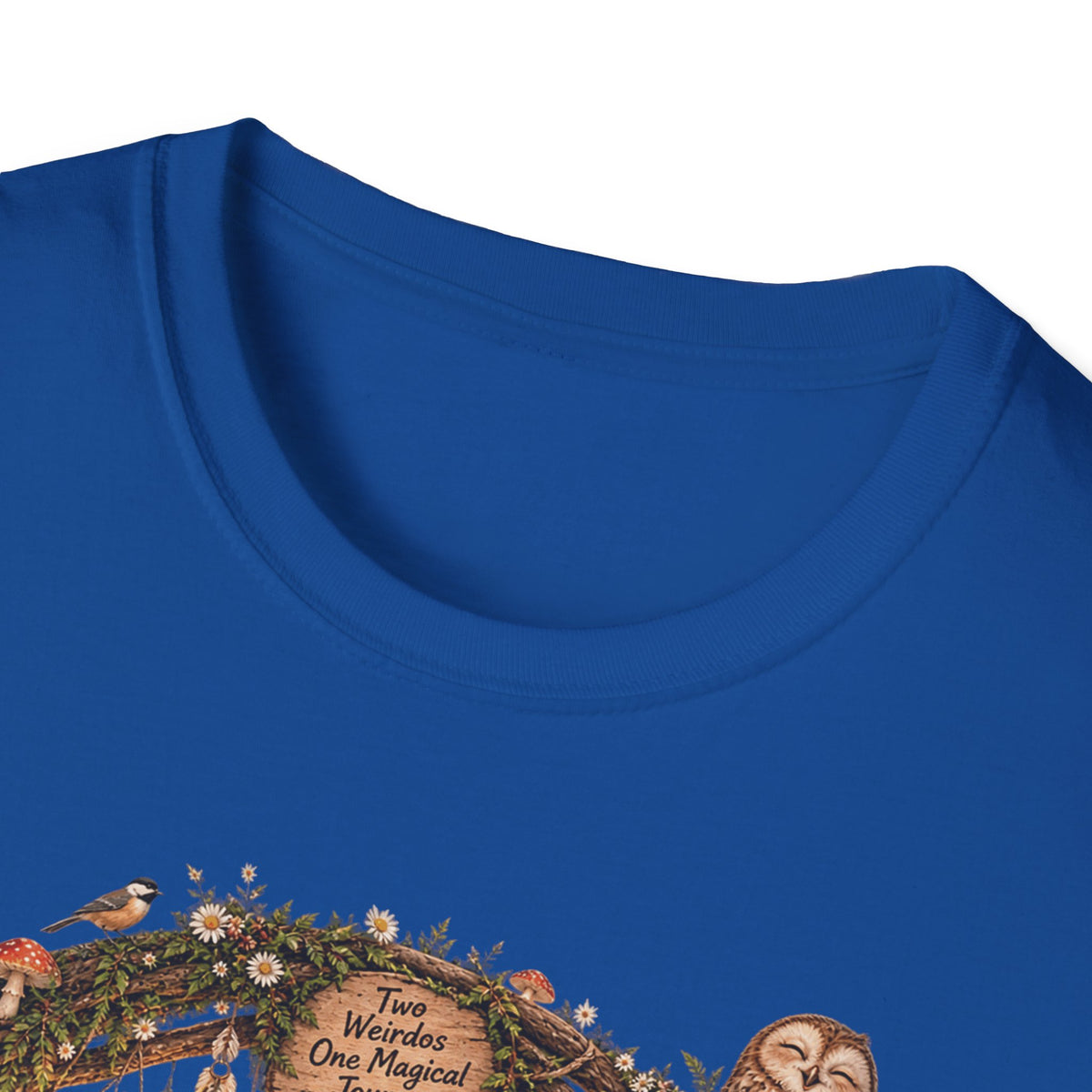 Woodland Wizard Wedding Fantasy T-Shirt — Fairy Tale Bride & Groom Illustration