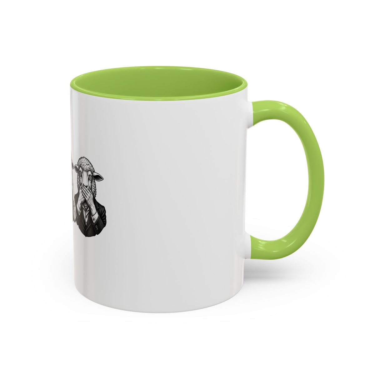 See No Evil Sheeple Coffee Mug (11or 15 oz)