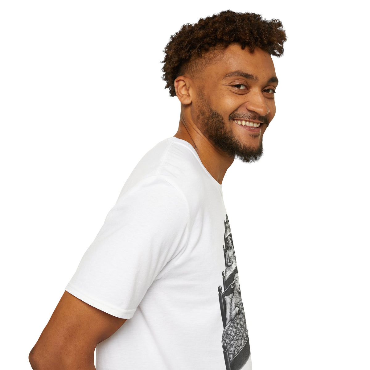 Waking up from the Love of Money Sheep Unisex Softstyle T-Shirt