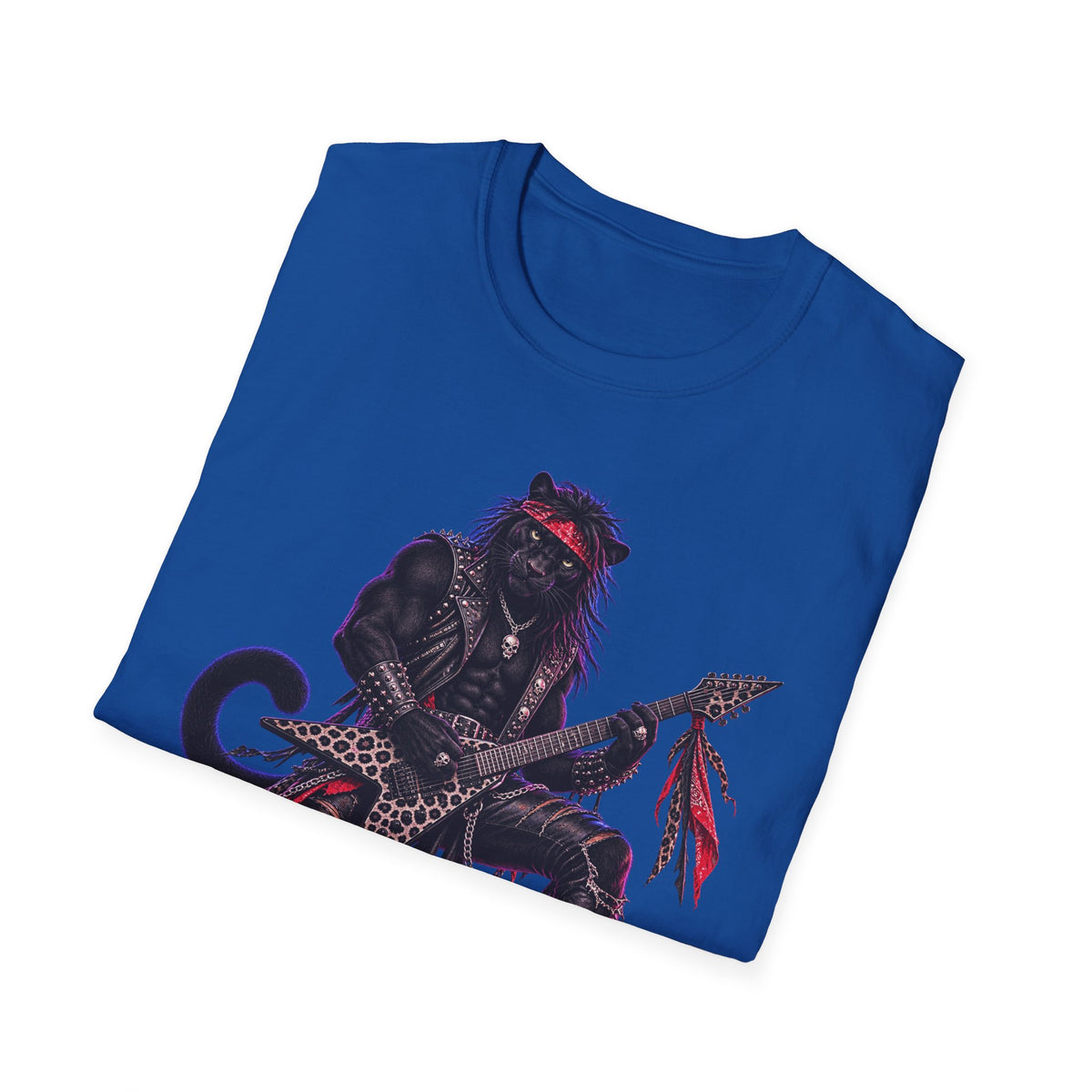 Black Panther Guitarist Big Cat Rock Band Wild at Heart Graphic Tee