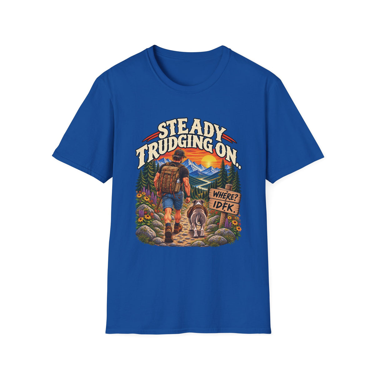 Steady Trudging On Athletic Man T-Shirt