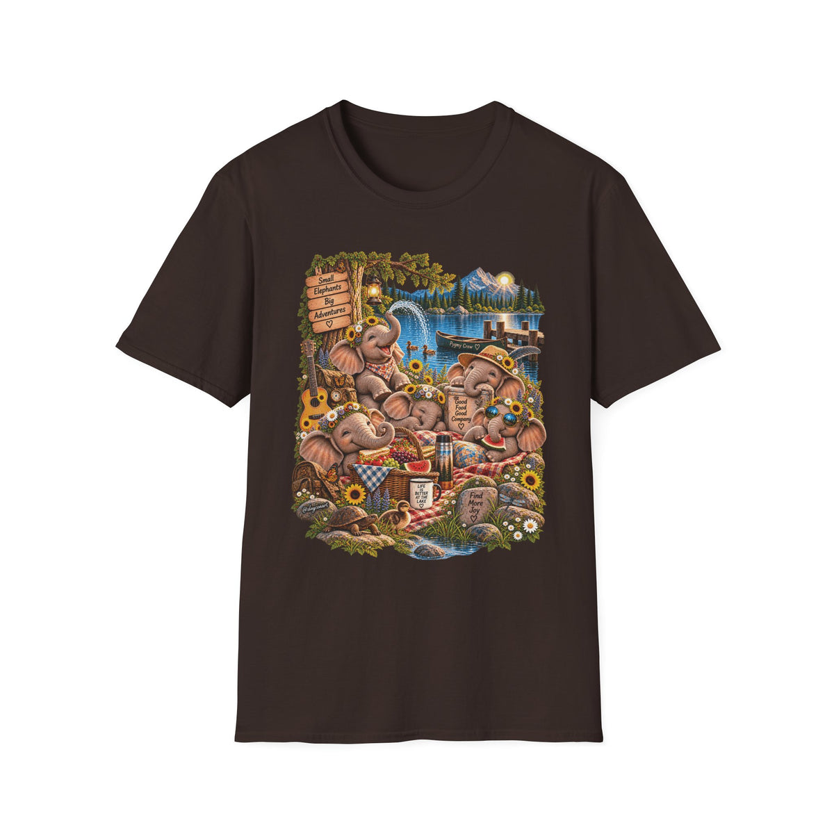 Musical Elephants Graphic Tee
