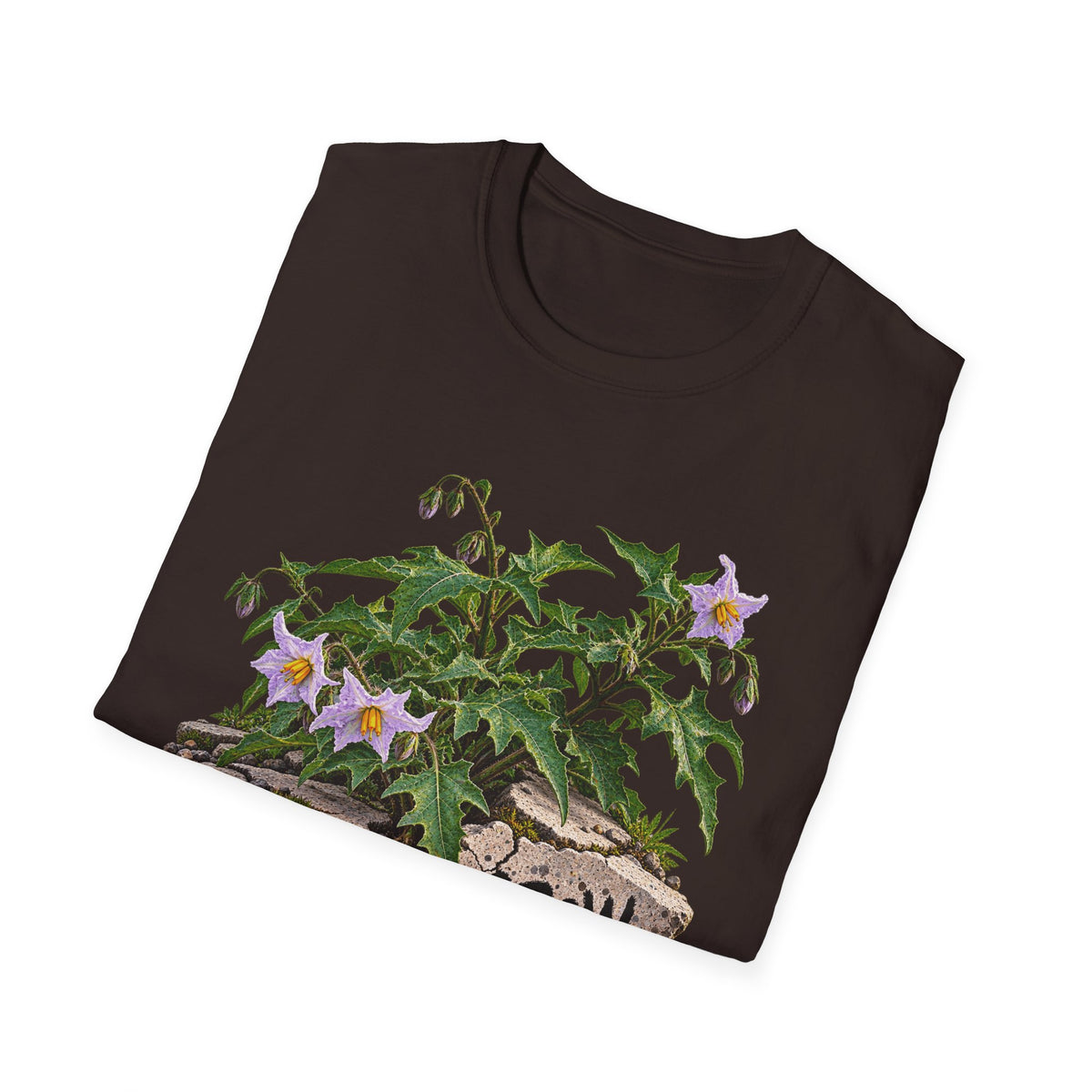 Grow Anyway Floral T-Shirt — Resilient Plant Illustration Tee