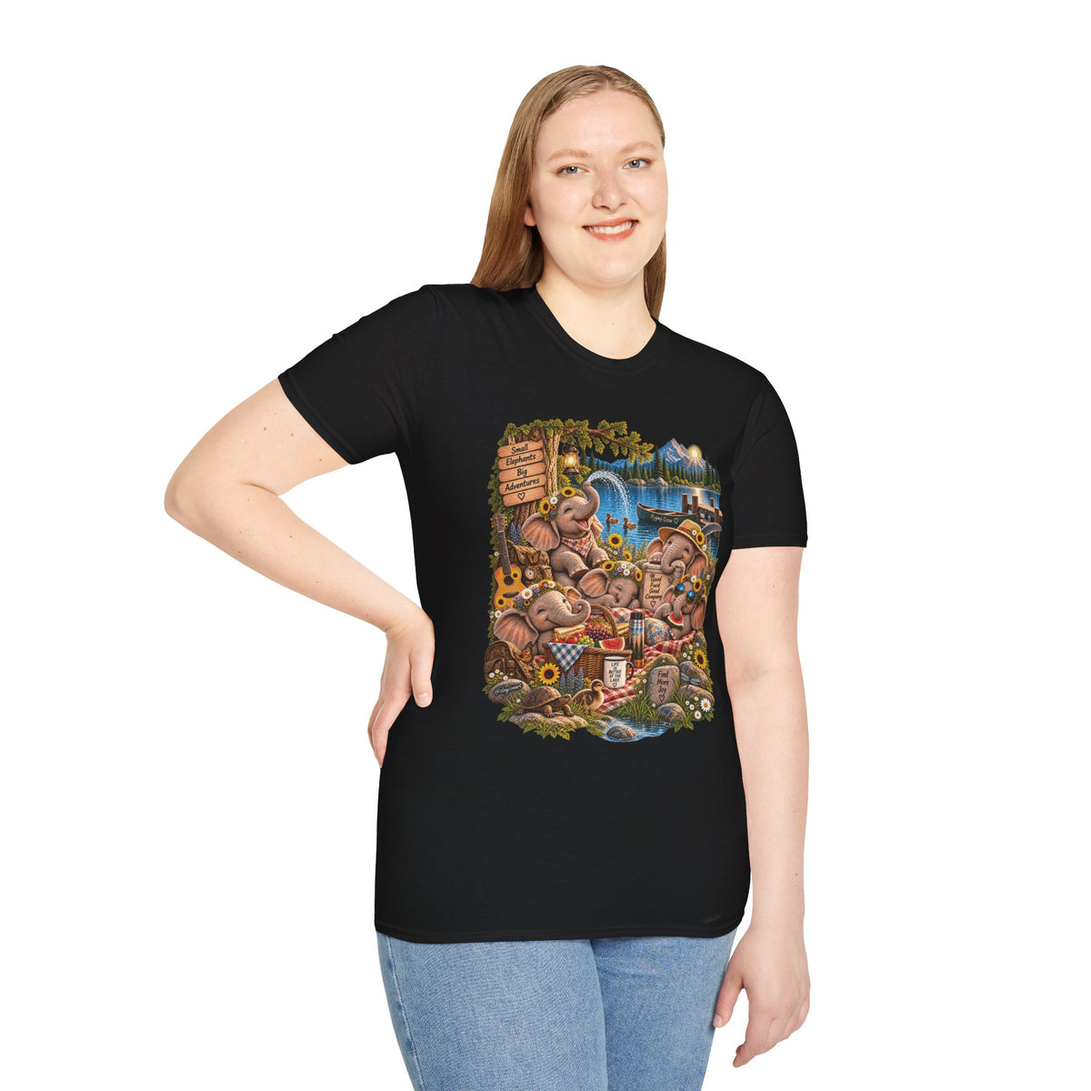 Musical Elephants Graphic Tee