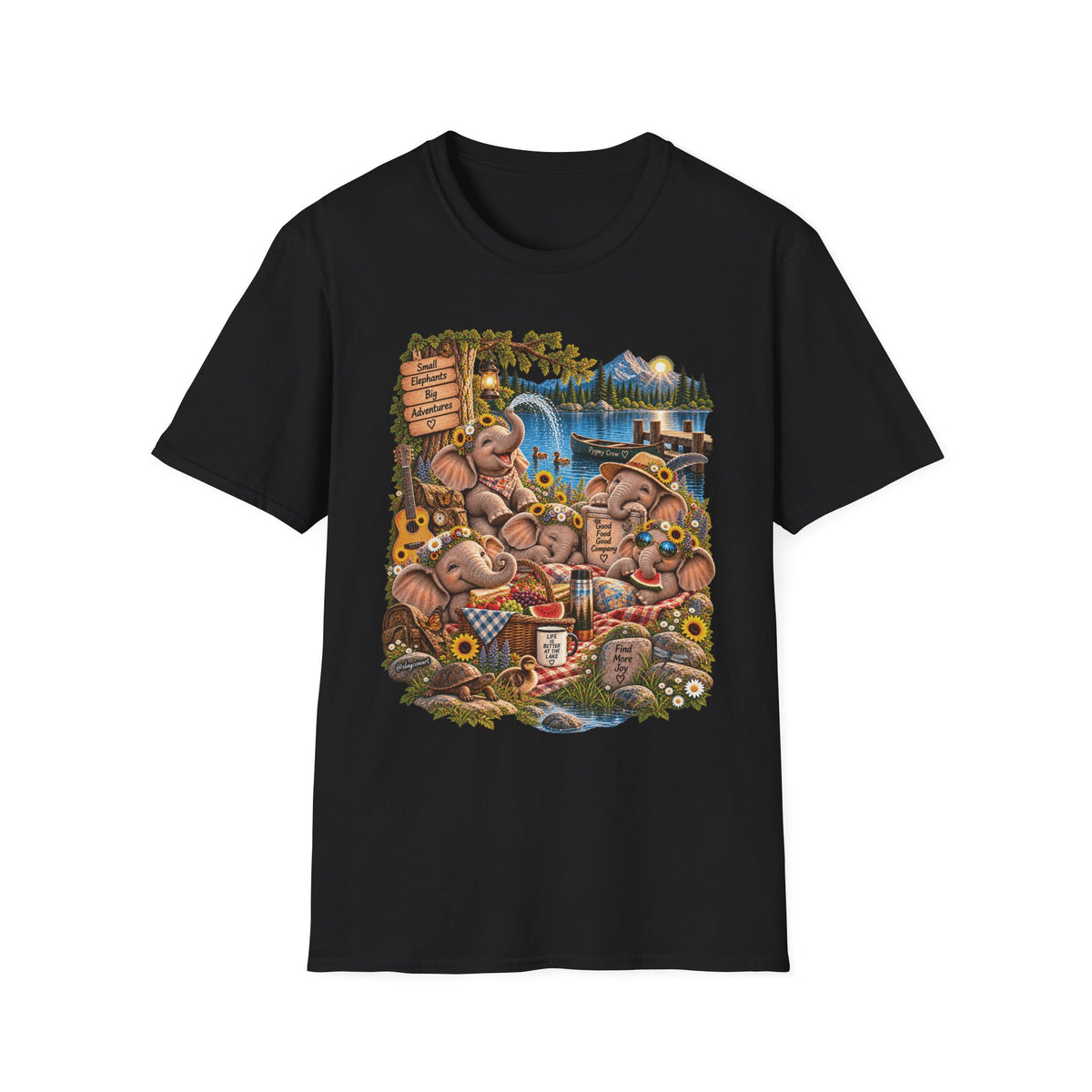 Musical Elephants Graphic Tee