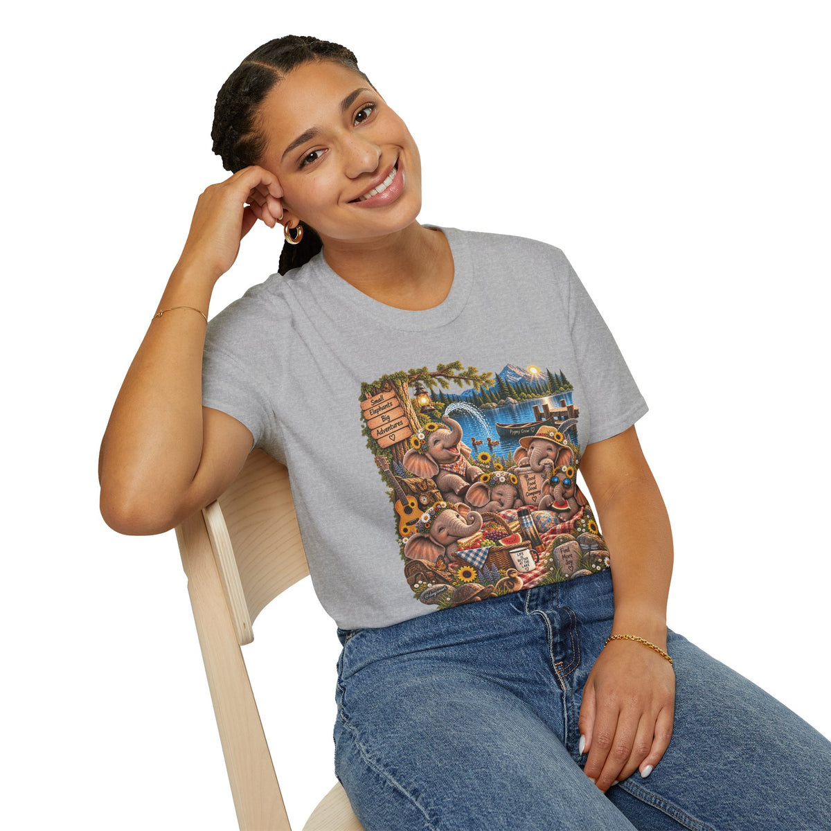 Musical Elephants Graphic Tee