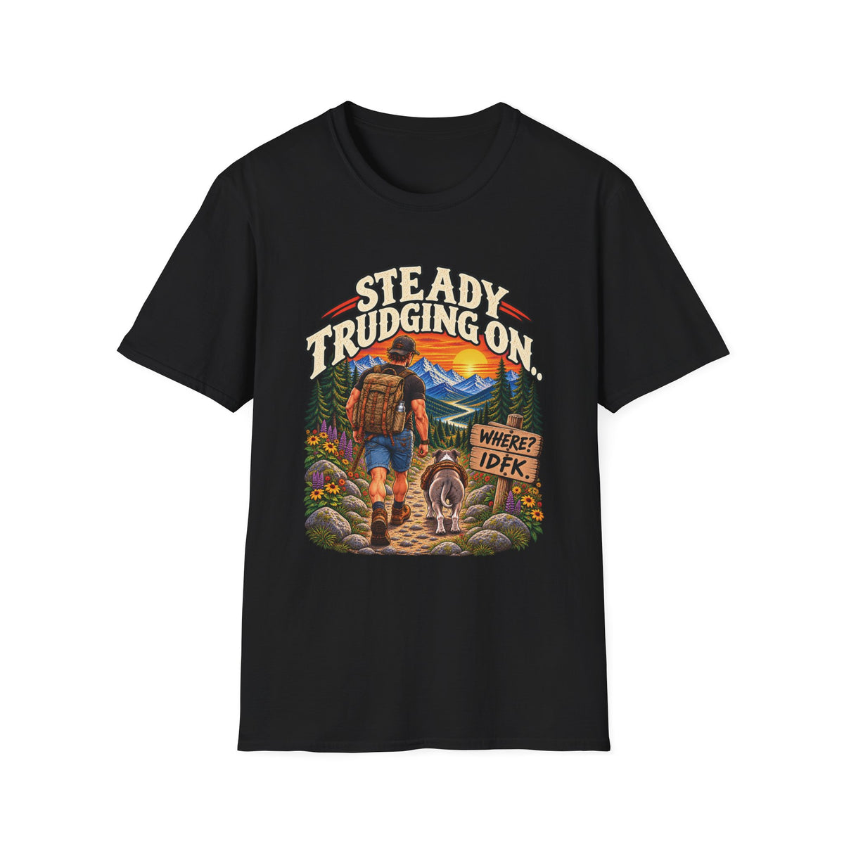 Steady Trudging On Athletic Man T-Shirt
