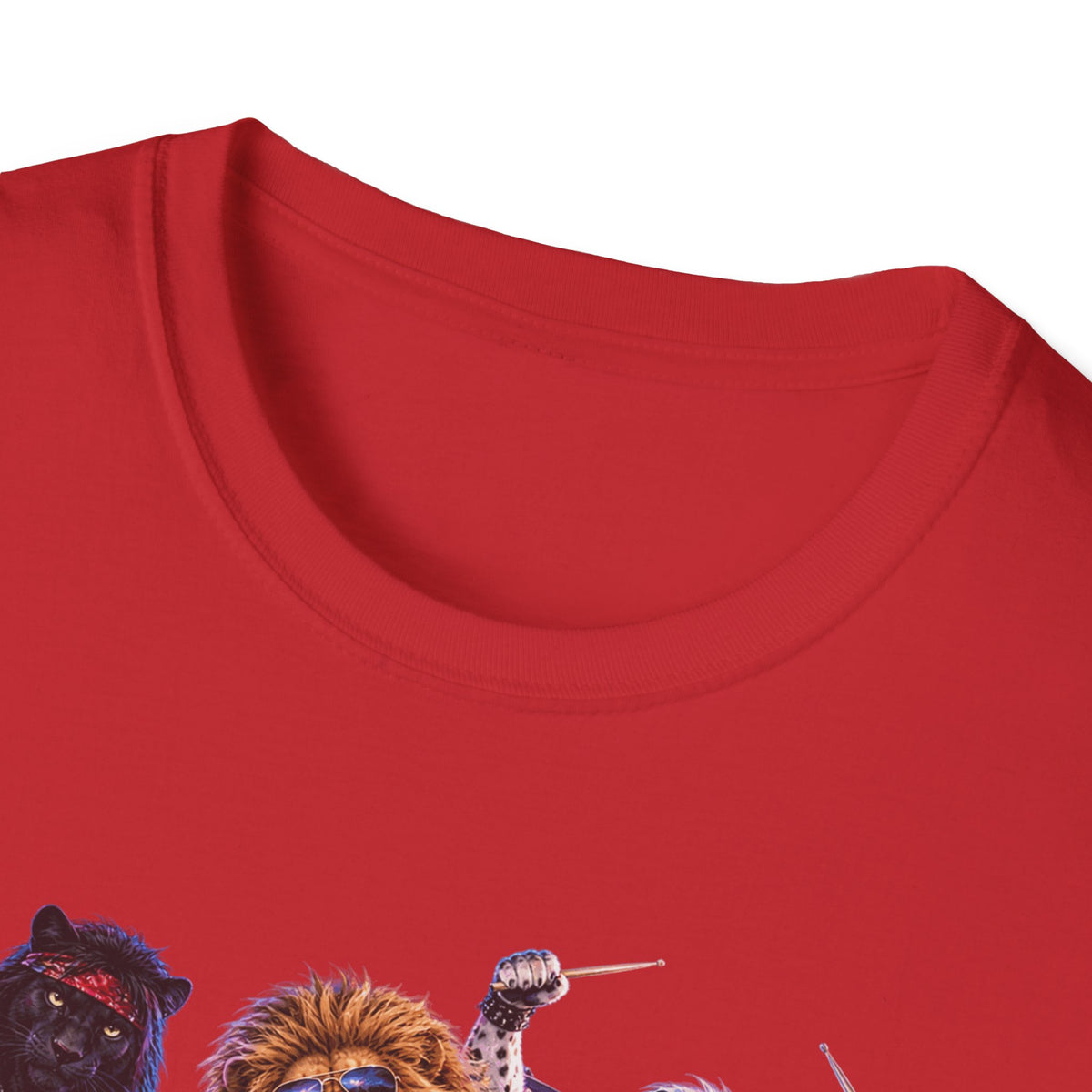 Retro 80s Big Cat Rock Band Wild at Heart Graphic Tee